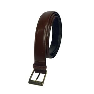 AMERICAN EAGLE Italian Leather Belt Mens 38 to 44 Brown Classic Casual 1 3/8in